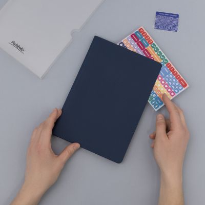 Ежедневник Рейн (Rain) недатированный, синий-8