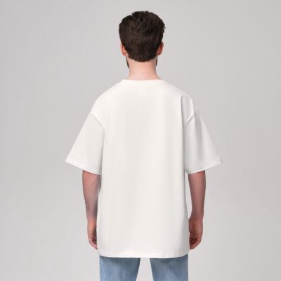 Футболка унисекс RUST, 100% хлопок, 240 гр., белая (теплого оттенка), размер L-3