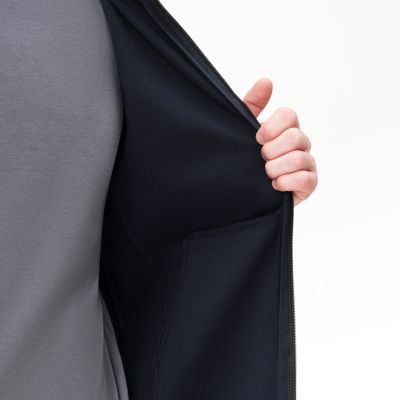 Толстовка на молнии с капюшоном MATEO темно-синяя, размер M-7