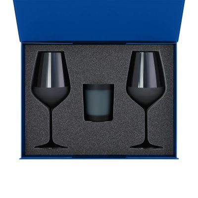Ложемент под свечу Enigma + 2 бокала для вина в среднюю коробку-трансформер (арт. 695721)-6