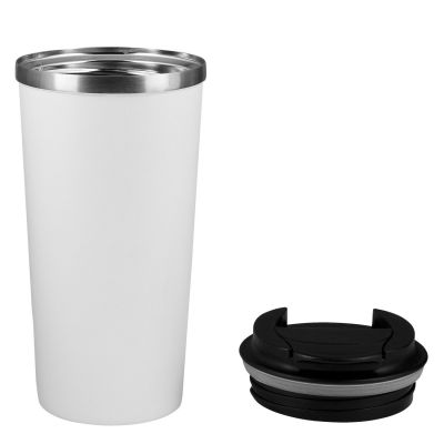 Термокружка вакуумная Палермо (Palermo), белая, зернистое покрытие-4