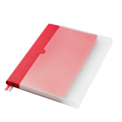 Ежедневник Рейн (Rain) недатированный, красный-8