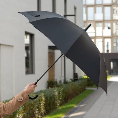 Зонт-трость, Bergwind, черный-9