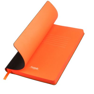 Ежедневник Latte NEW недатированный, черный/оранжевый-0