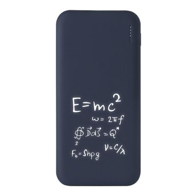 Внешний аккумулятор с подсветкой Luce 10000 mAh, синий-8