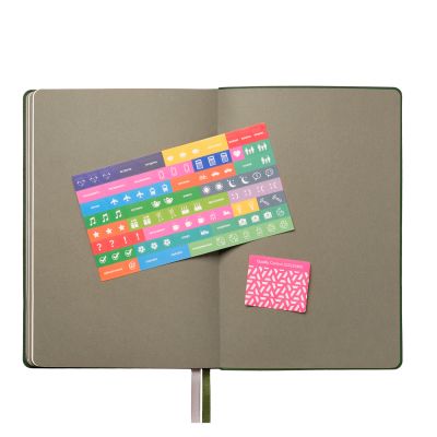 Ежедневник Tweed недатированный, зеленый-10