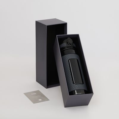 Бутылка для воды Vector, черная-16