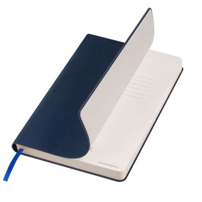 Ежедневник Latte Ecoline недатированный с антибактериальным покрытием, синий-0