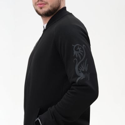 Толстовка на молнии, унисексTORRES черная, размер XXL-10