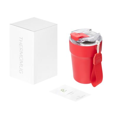 Термокружка вакуумная Monaco, красная-10