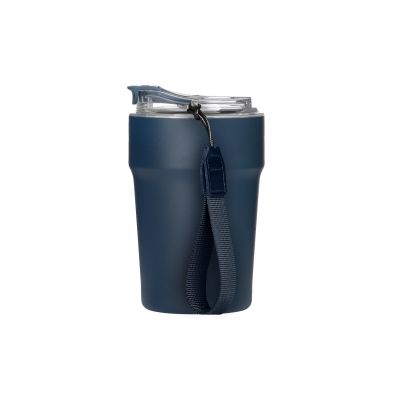 Термокружка вакуумная Монако (Monaco), синяя-4