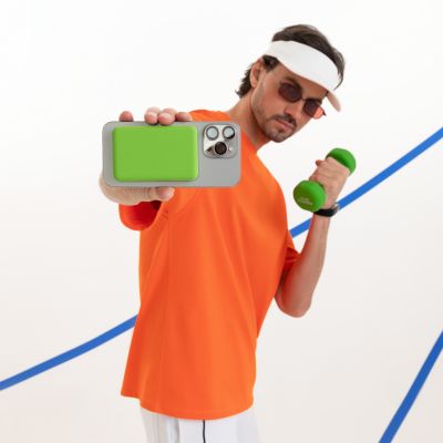 Внешний аккумулятор Largo PD 5000mAh с функцией беспроводной зарядки 15W, салатовый-9