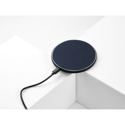 Беспроводное зарядное устройство с подсветкой 15W Auris, синее-8