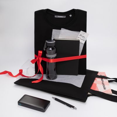 Бутылка для воды Jump, черная-13