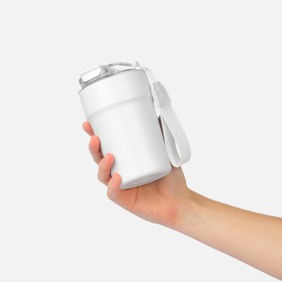 Термокружка вакуумная Monaco, белая-8