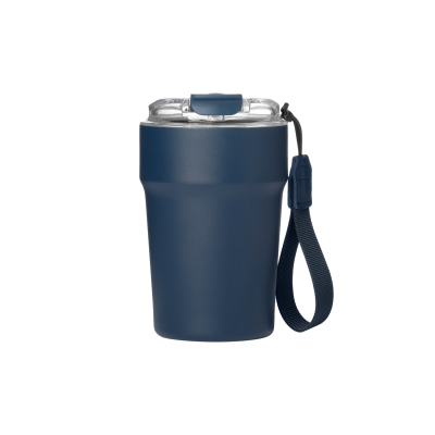 Термокружка вакуумная Monaco, синяя-0