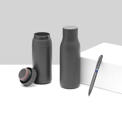 Термобутылка вакуумная герметичная Grace, серая-6
