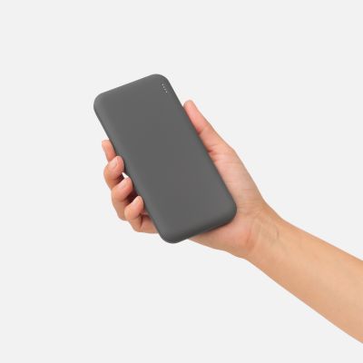 Внешний аккумулятор с подсветкой Люче (Luce) 10000 mAh, серый-6