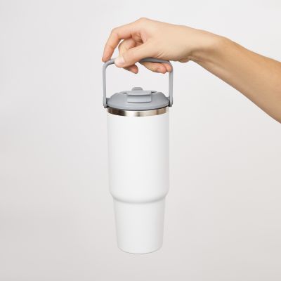 Термокружка вакуумная Montana, белая-15