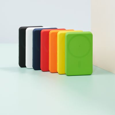 Внешний аккумулятор Ларго PD (Largo PD) 5000mAh с функцией беспроводной зарядки 15W, синий-10