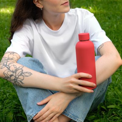 Термобутылка вакуумная герметичная Prima, красная-6