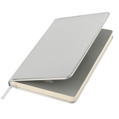 Ежедневник Carbon недатированный, серебро-0