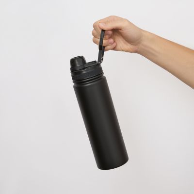 Термобутылка вакуумная герметичная Савона (Savona), черная-12