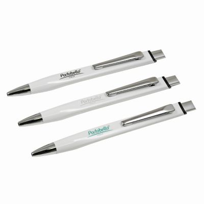 Шариковая ручка Pyramid, белая/глянец-2