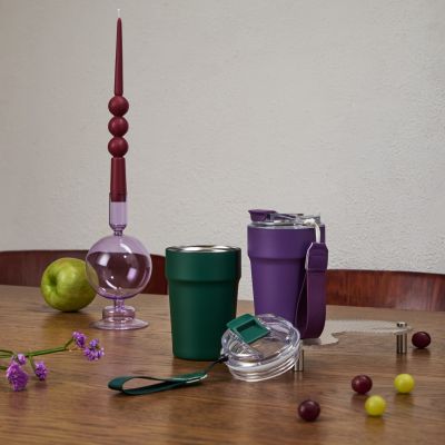 Термокружка вакуумная Монако (Monaco), темно-зеленая-10