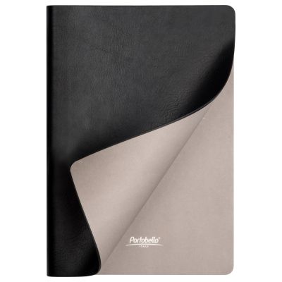 Ежедневник Portobello Trend, Atlas, недатированный, черный, срез-фольга/черный-2