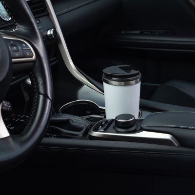 Термокружка вакуумная Палермо (Palermo), белая, зернистое покрытие-8