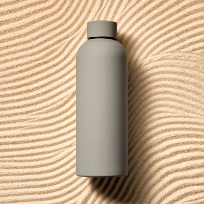 Термобутылка вакуумная герметичная Прима (Prima), серая-9