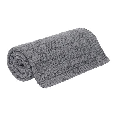 Плед Fado вязаный, серый (без подарочной коробки)-3