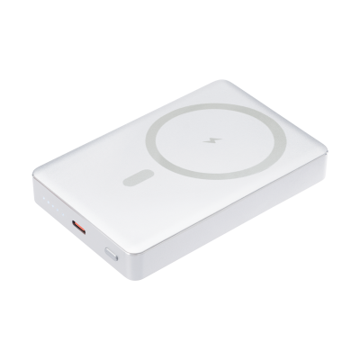 Внешний аккумулятор Atlantis PD Plus 10000mAh с функцией беспроводной зарядки 15W, серебряный-0