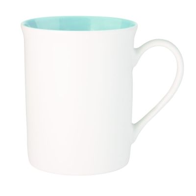 Керамическая кружка Astra, белый/аква-0