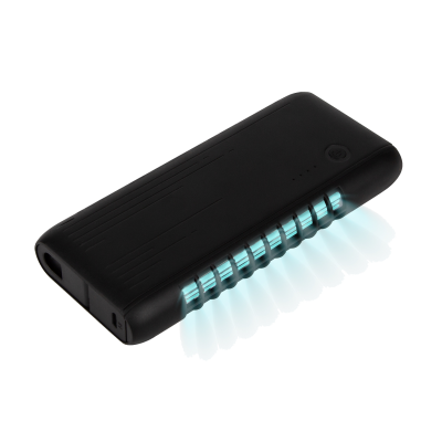 Внешний аккумулятор с встроенной УФ лампой Uno 6000 mAh, черный-0
