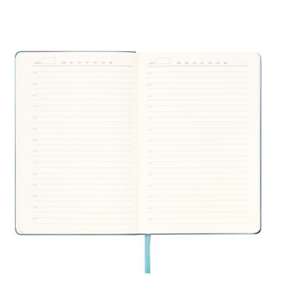 Ежедневник Спарк (Spark) недатированный, лазурный (без упаковки, без стикера, с серой подложкой)-9