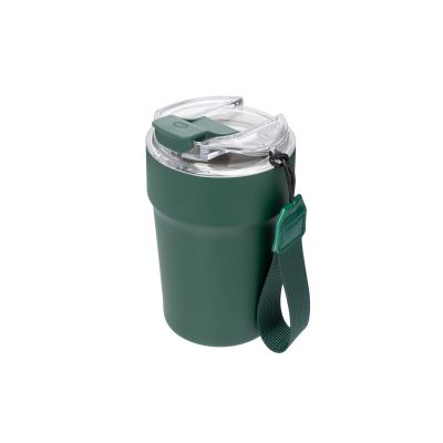 Термокружка вакуумная Monaco, темно-зеленая-2