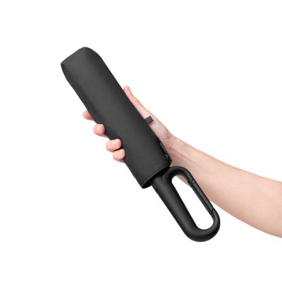 Зонт складной Азимут (Azimut), черный-4