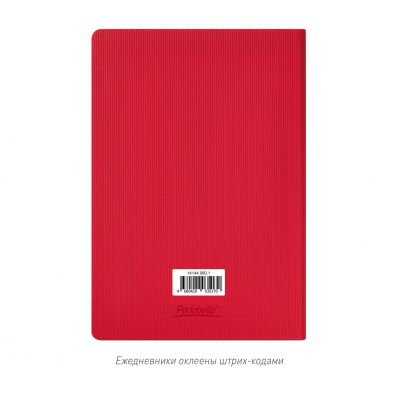 Ежедневник Rain недатированный, красный (без упаковки, без стикера)-12