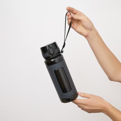 Бутылка для воды Vector, черная-15