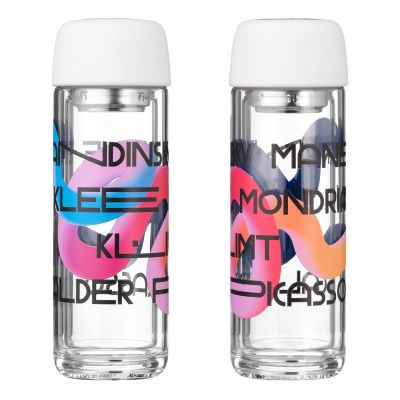 Бутылка стеклянная с двойными стенками Bianca, белая-11