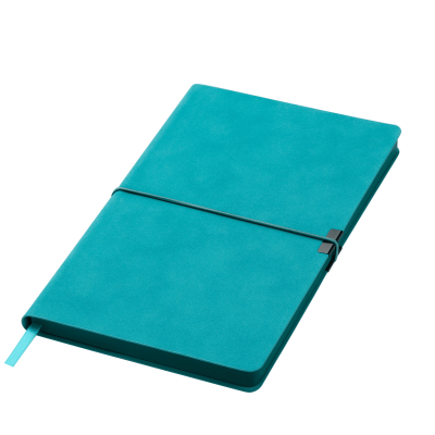Ежедневник In Velour недатированный, бирюзовый-0