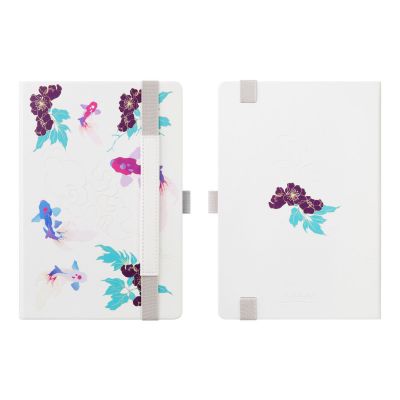 Ежедневник Galaxy недатированный, жесткая обложка, срез голограф. фольга, белый-15