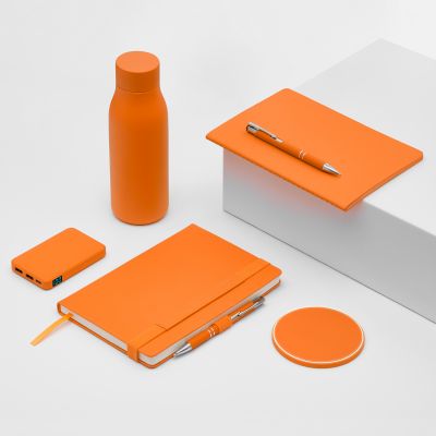 Беспроводное зарядное устройство с подсветкой 15W Auris, оранжевое-9