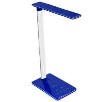 Настольная лампа Lumos, Ultramarine, с беспроводной зарядкой, синяя