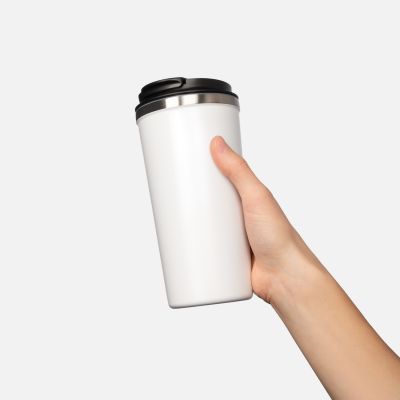 Термокружка вакуумная Palermo, белая, гладкое покрытие-6