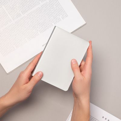 Ежедневник Spark mini A6 недатированный, серебряный-12