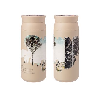 Термобутылка вакуумная герметичная Grace, бежевая-9