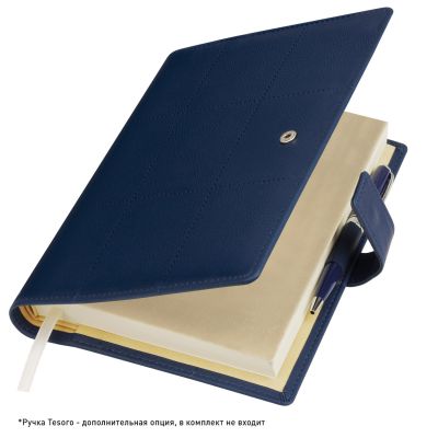 Ежедневник-портфолио Royal недатированный в подарочной коробке, синий-3
